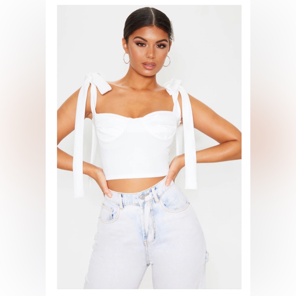 White tie crop top